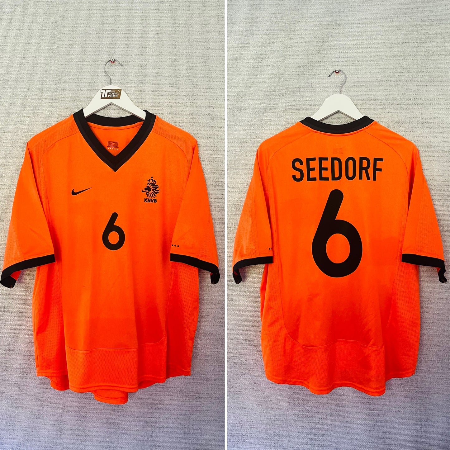 Holland Netherlands home football shirt Euro 2000 Seedorf Large