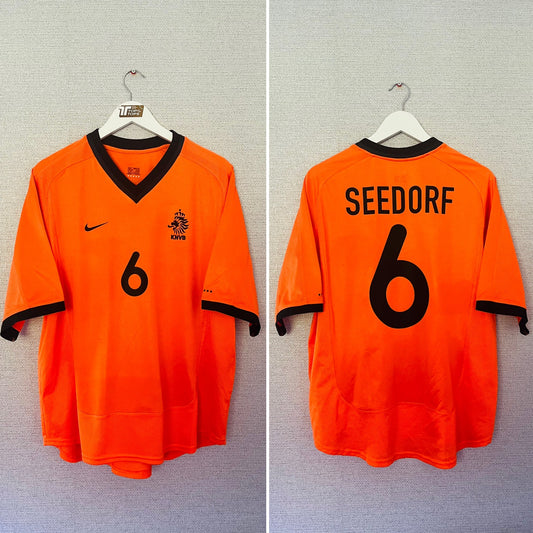 Holland Netherlands home football shirt Euro 2000 Seedorf Large