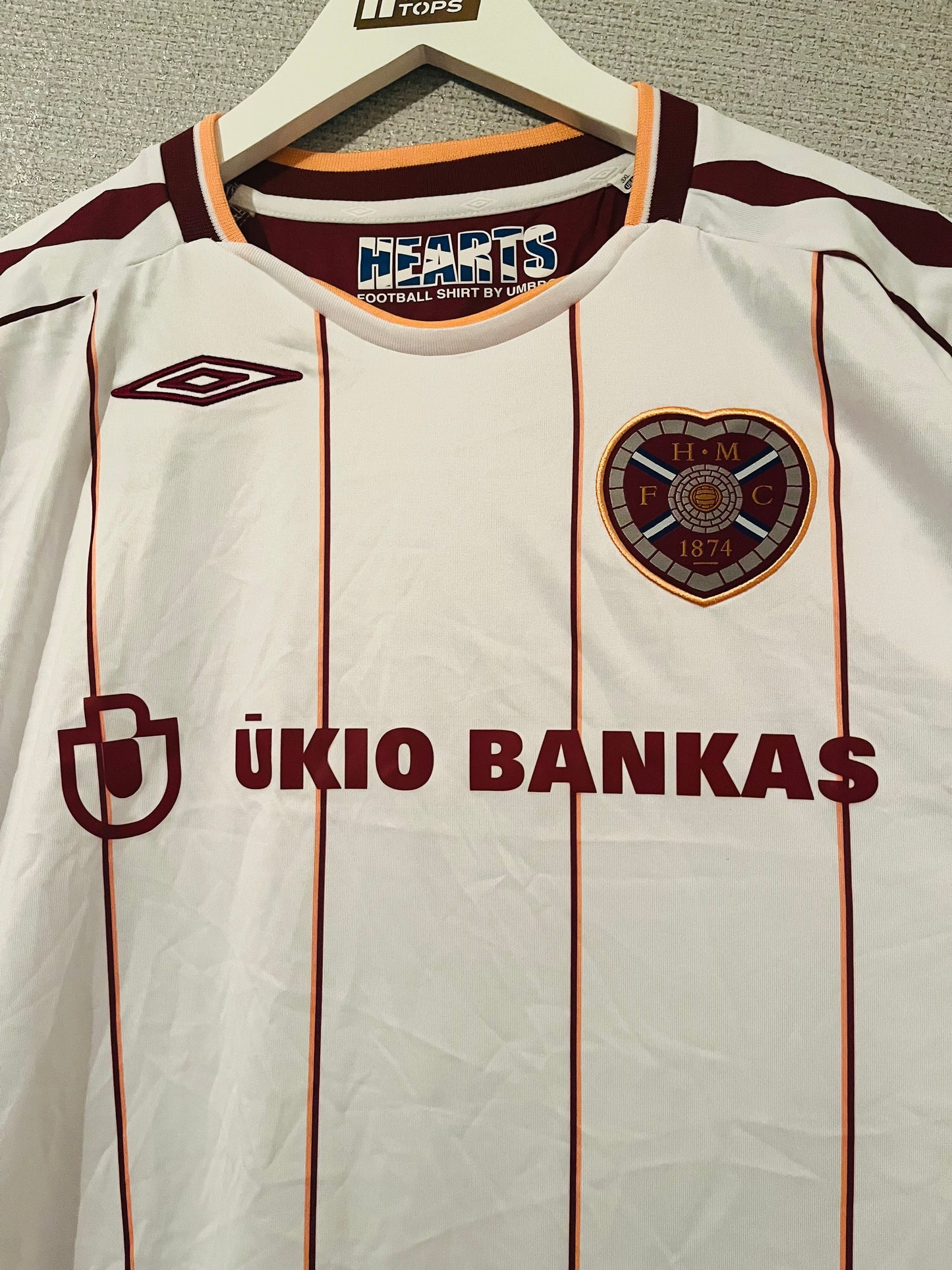 Heart of Midlothian Hearts away football shirt 2007/08 XXXL BNWTs