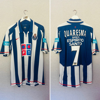 FC Porto home football shirt 2007/08 Quaresma XL