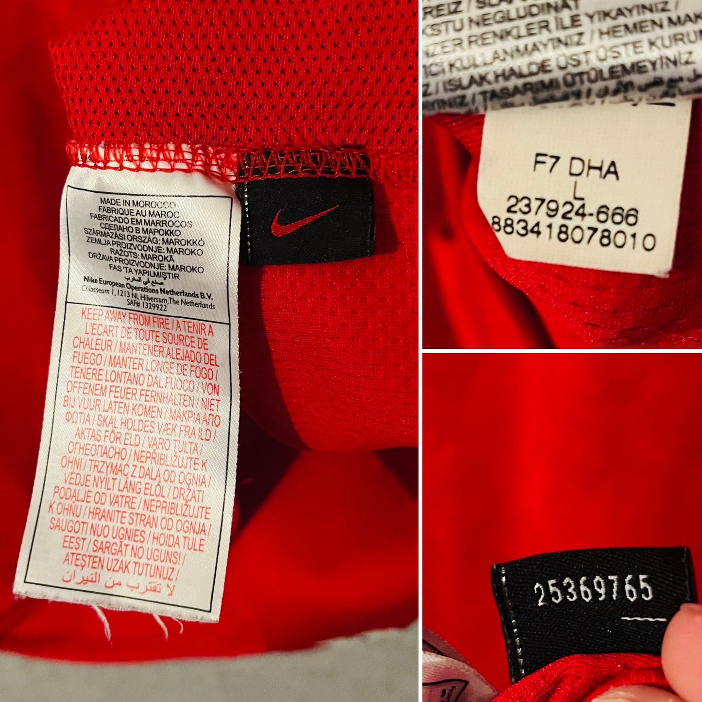 Manchester United home football shirt 2008/09 CR7 Large