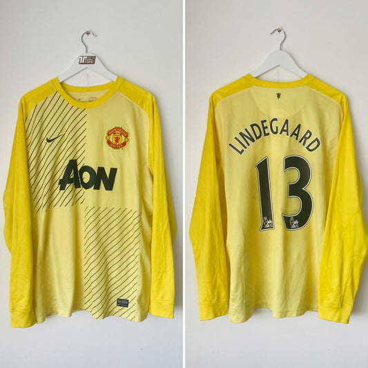 Manchester United goalkeeper football shirt 2013/14 Lindegaard XL