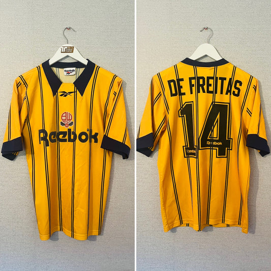 Bolton Wanderers third football shirt 1994/96 De Freitas Medium