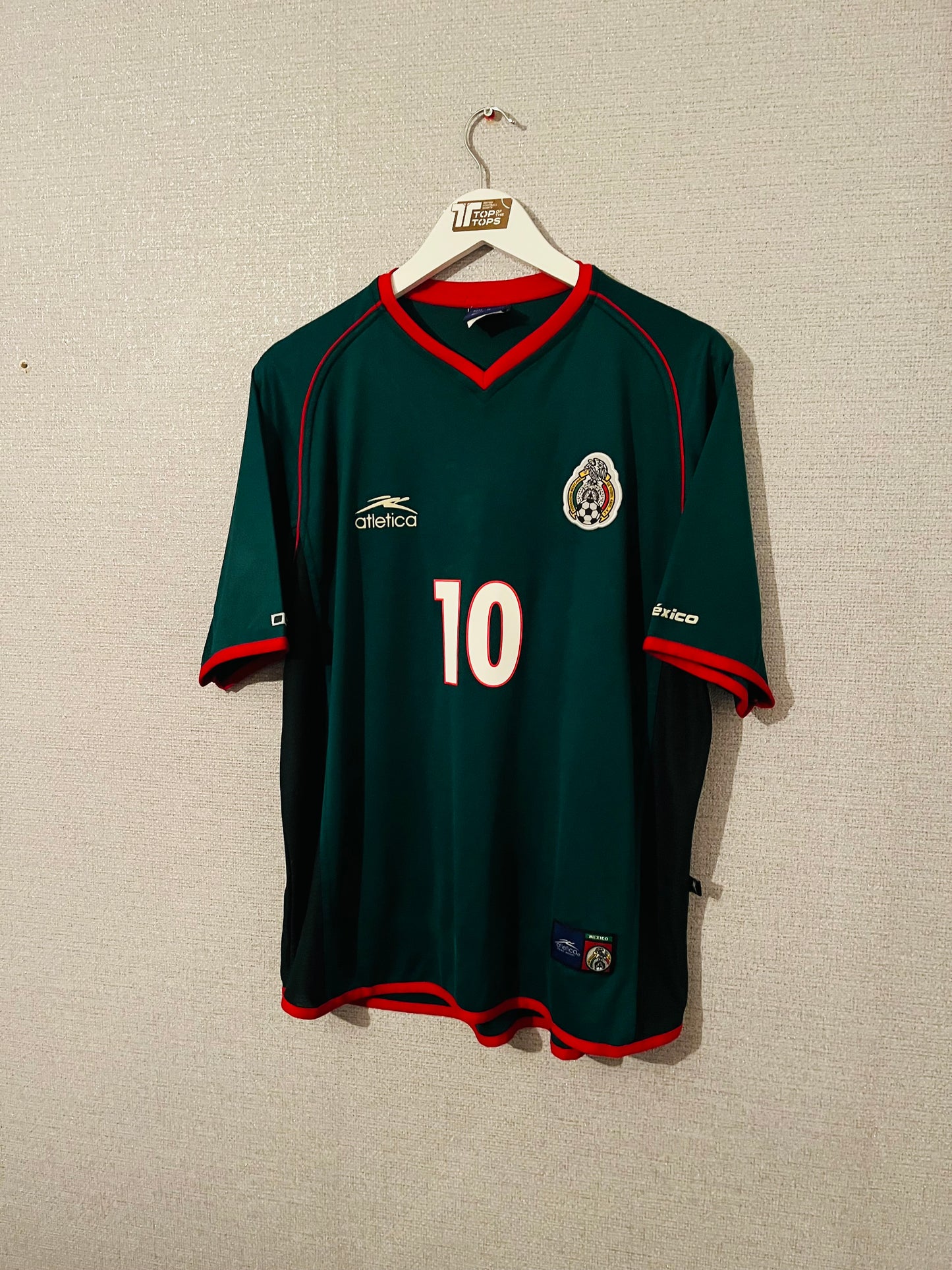 Mexico home football shirt 2001/02 Blanco Large