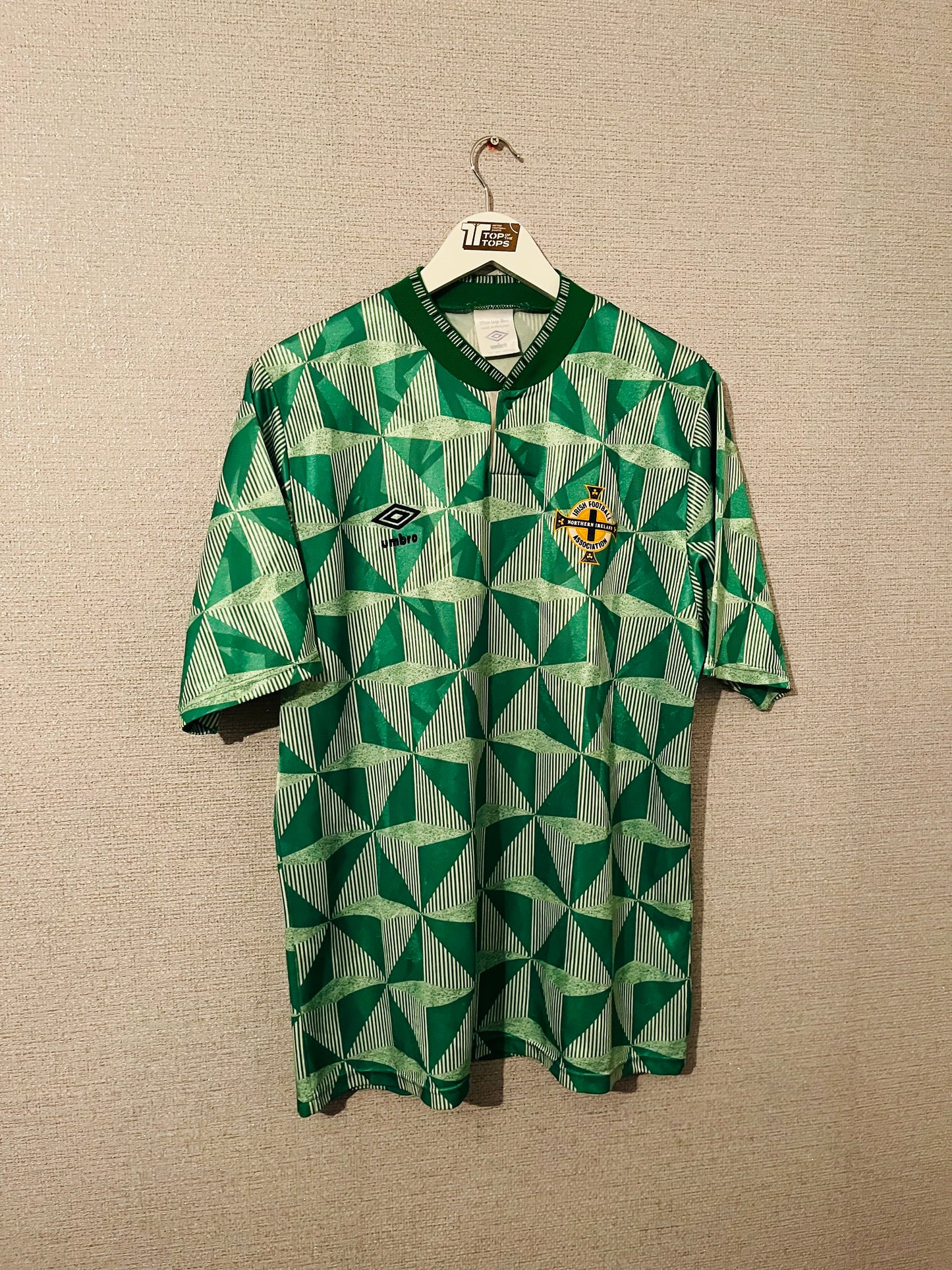 Northern Ireland home football shirt 1990/92 Large