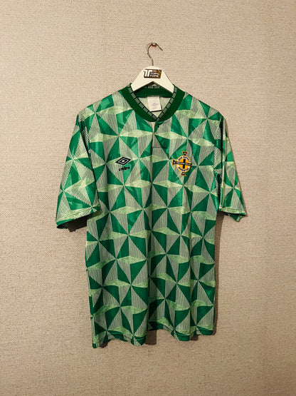 Northern Ireland home football shirt 1990/92 Large