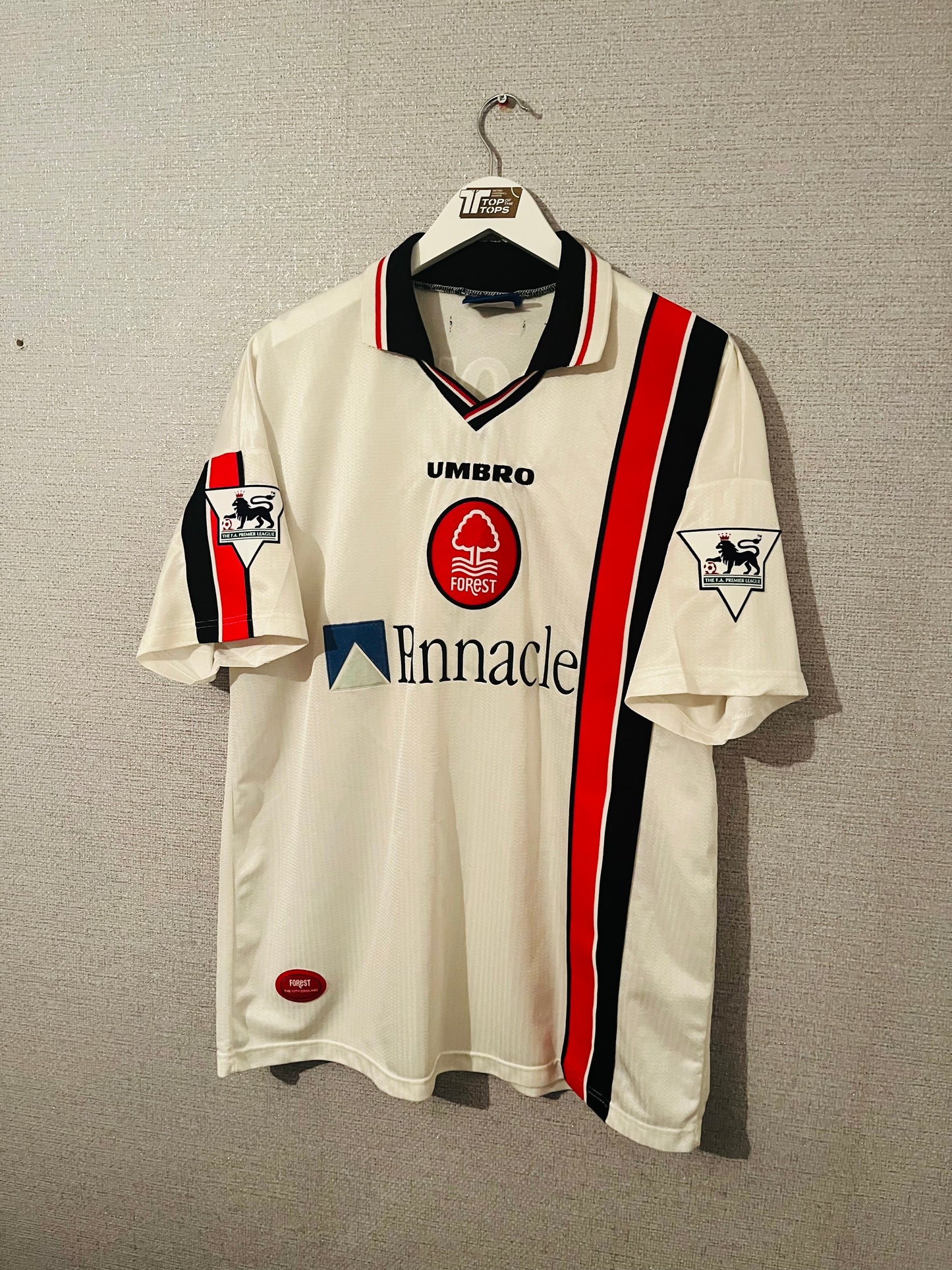 Nottingham Forest away football shirt 1997/99 Van Hooijdonk XL