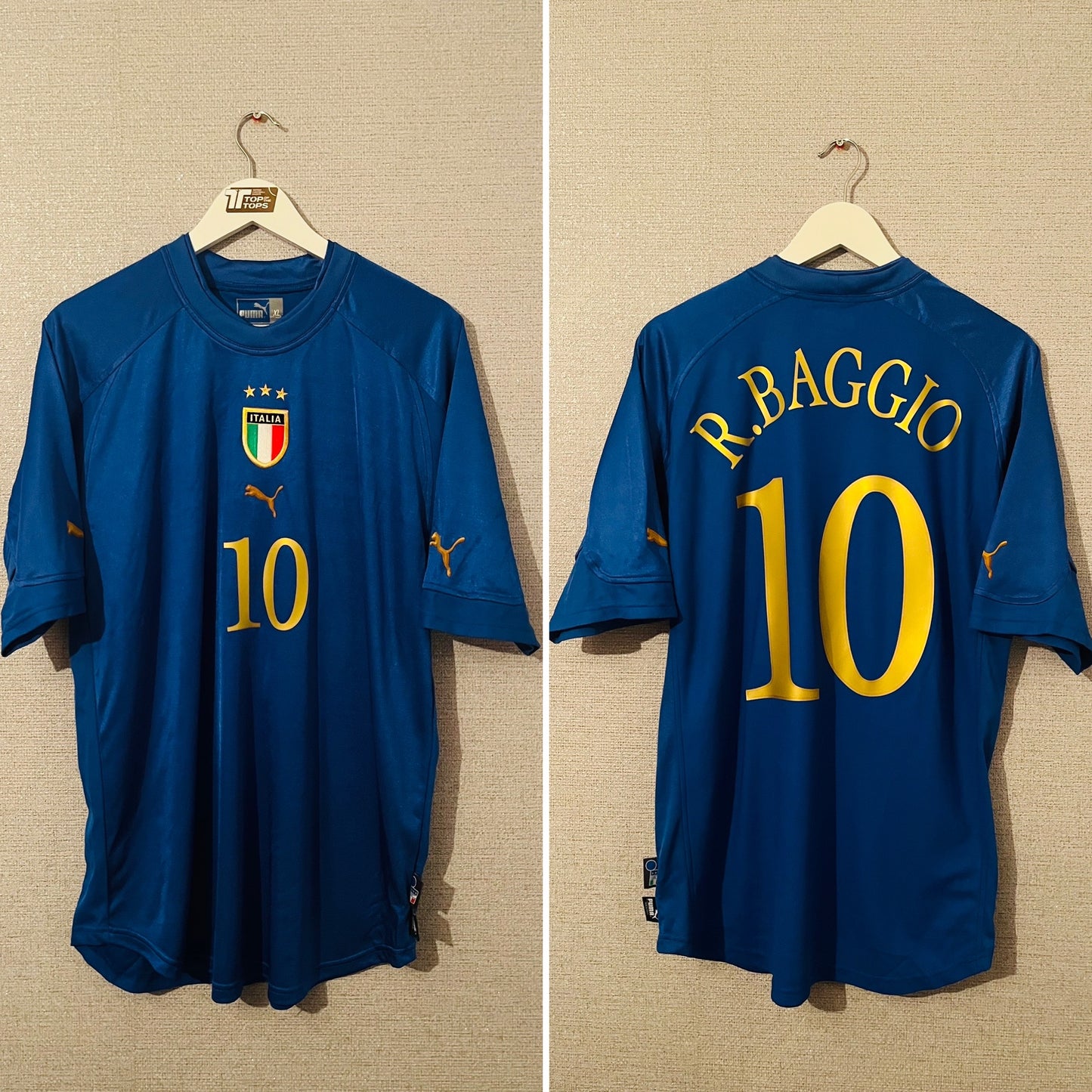 Italy home football shirt 2004/05 Baggio XL
