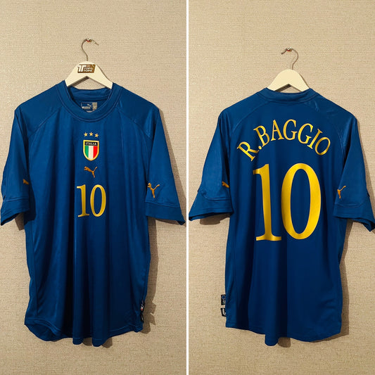 Italy home football shirt 2004/05 Baggio XL