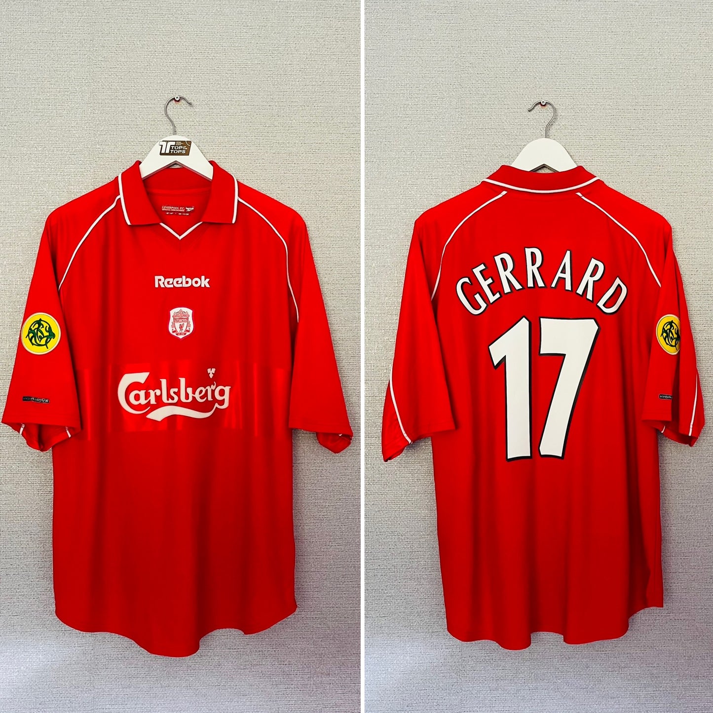 Liverpool home football shirt
2000/02 Gerrard Large