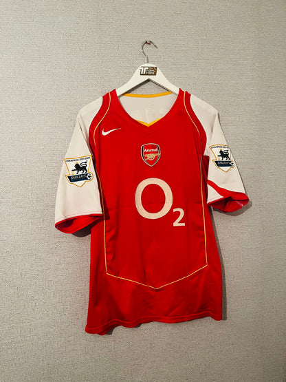 Arsenal home football shirt 2004/05 Vieira Large