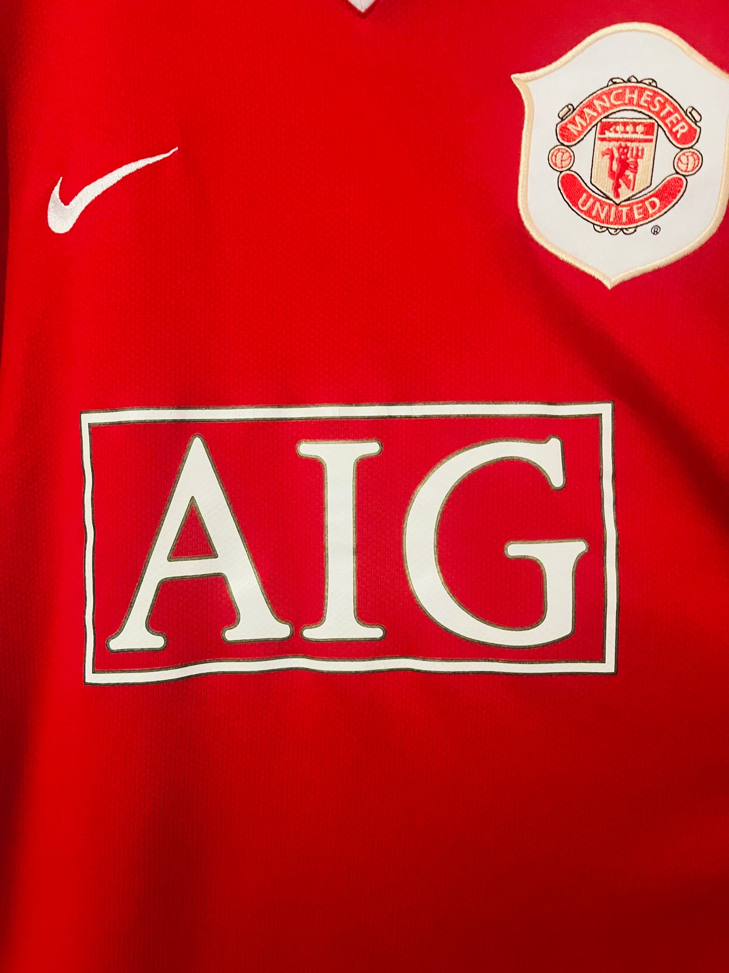 Manchester United home football shirt 2006/07 CR7 Large