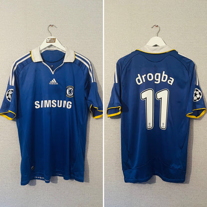 Chelsea home football shirt 2008/09 Drogba Large