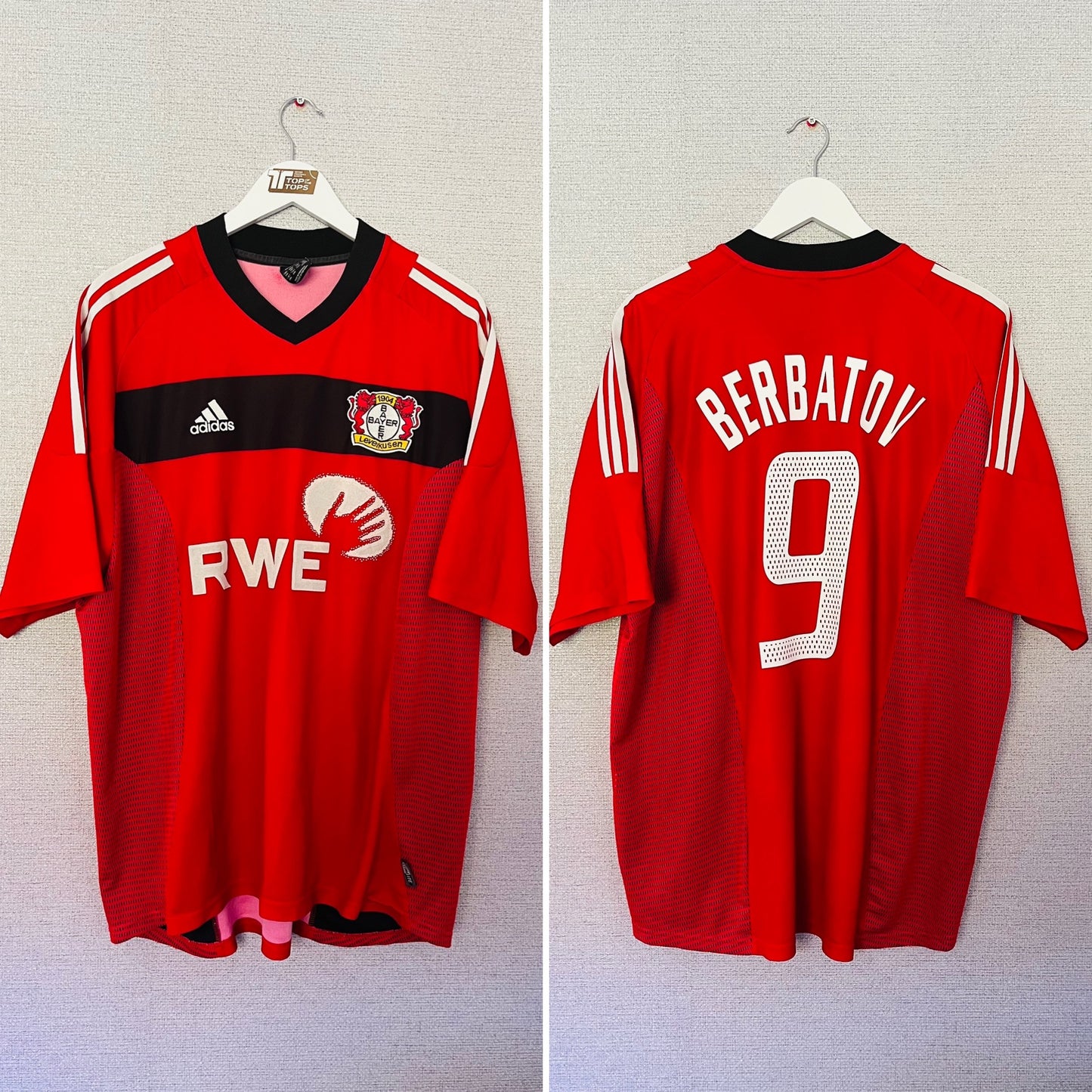 Bayer Leverkusen home football shirt 2002/04 XXL Berbatov