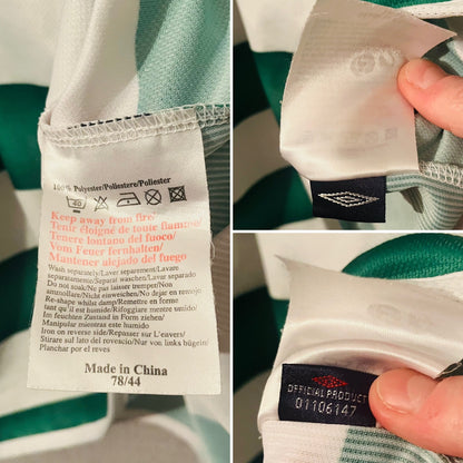 Glasgow Celtic home football shirt 2003/04 Larsson Large