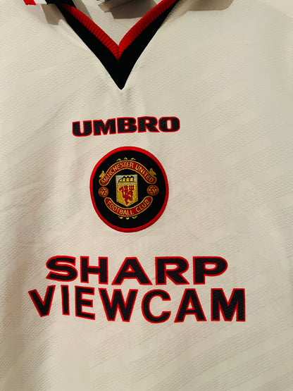 Manchester United away football shirt 1996/96 Keane XL