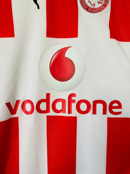 Olympiakos home football shirt 2008/09 Derbyshire Medium