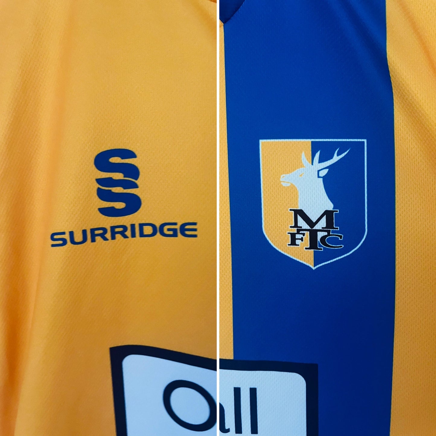 Mansfield Town home football shirt 2016/17 Medium