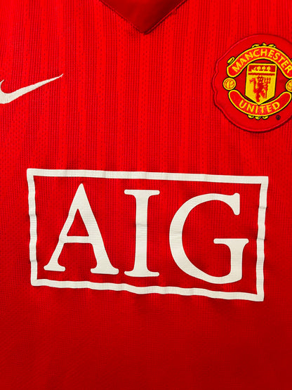 Manchester United home football shirt 2007/08 CR7 Medium