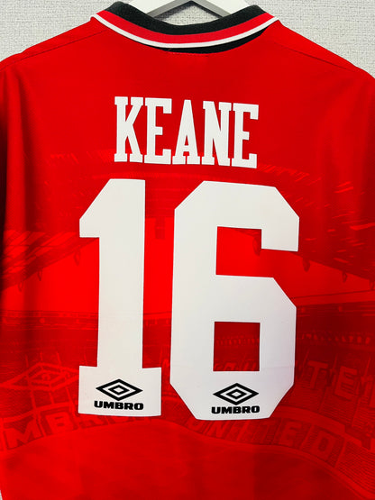 Manchester United home football shirt 1994/95 Keane Medium