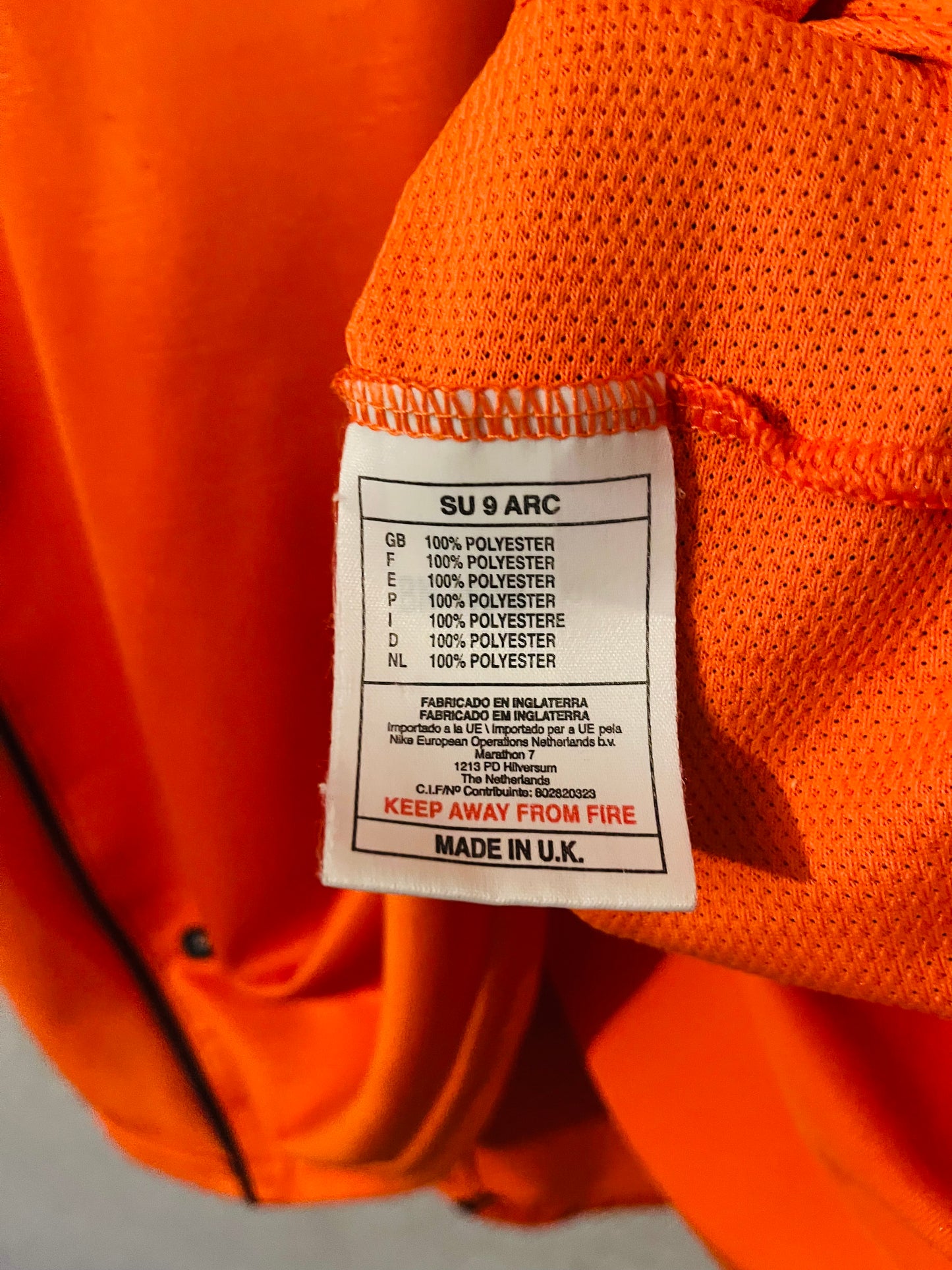 Holland Netherlands home football shirt W/C 1998 Bergkamp Large