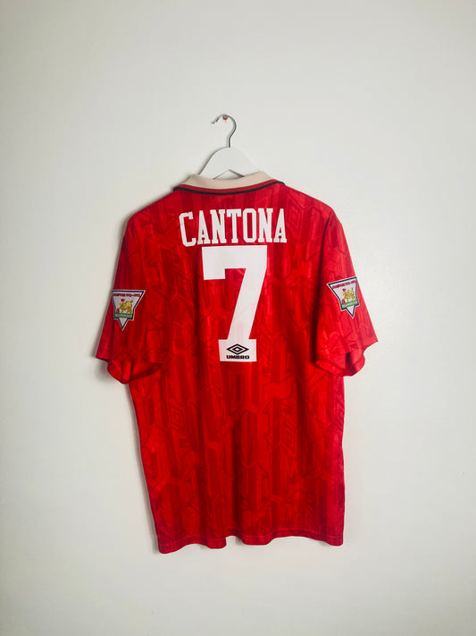 Manchester United home football shirt 1992/94 Cantona XL