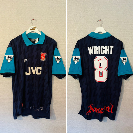 Arsenal away football shirt 1994/95 Wright XL