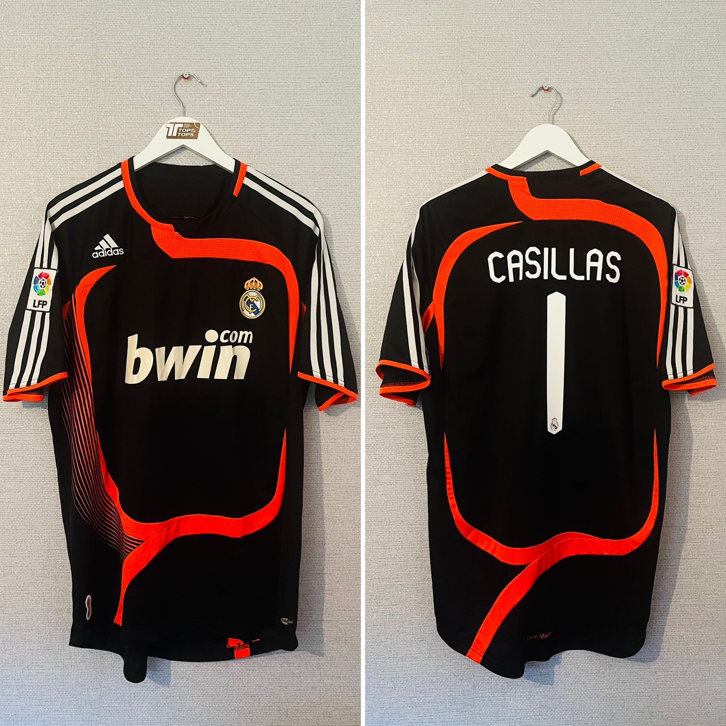 Real Madrid goalkeeper football shirt 2007/08 Casillas XL