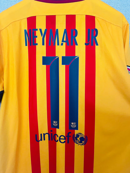 Barcelona away football shirt 2015/16 Neymar XL