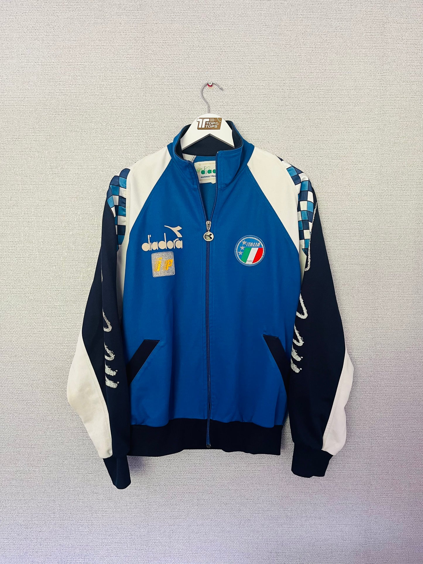 Italy training football jacket W/C 1990 Large