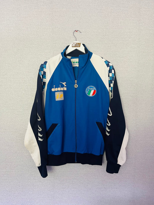 Italy training football jacket W/C 1990 Large