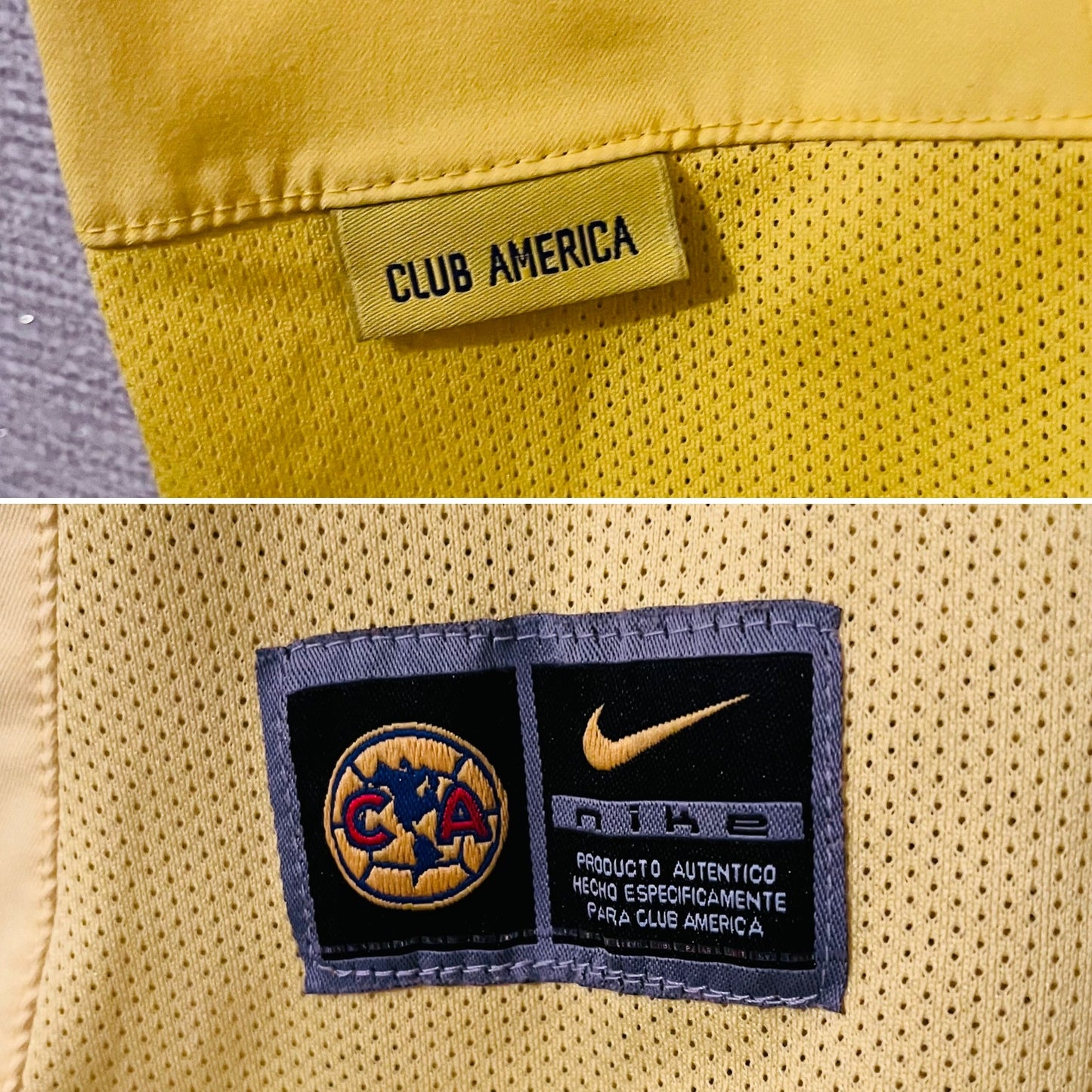 Club America home football shirt 2003/04 Blanco Medium