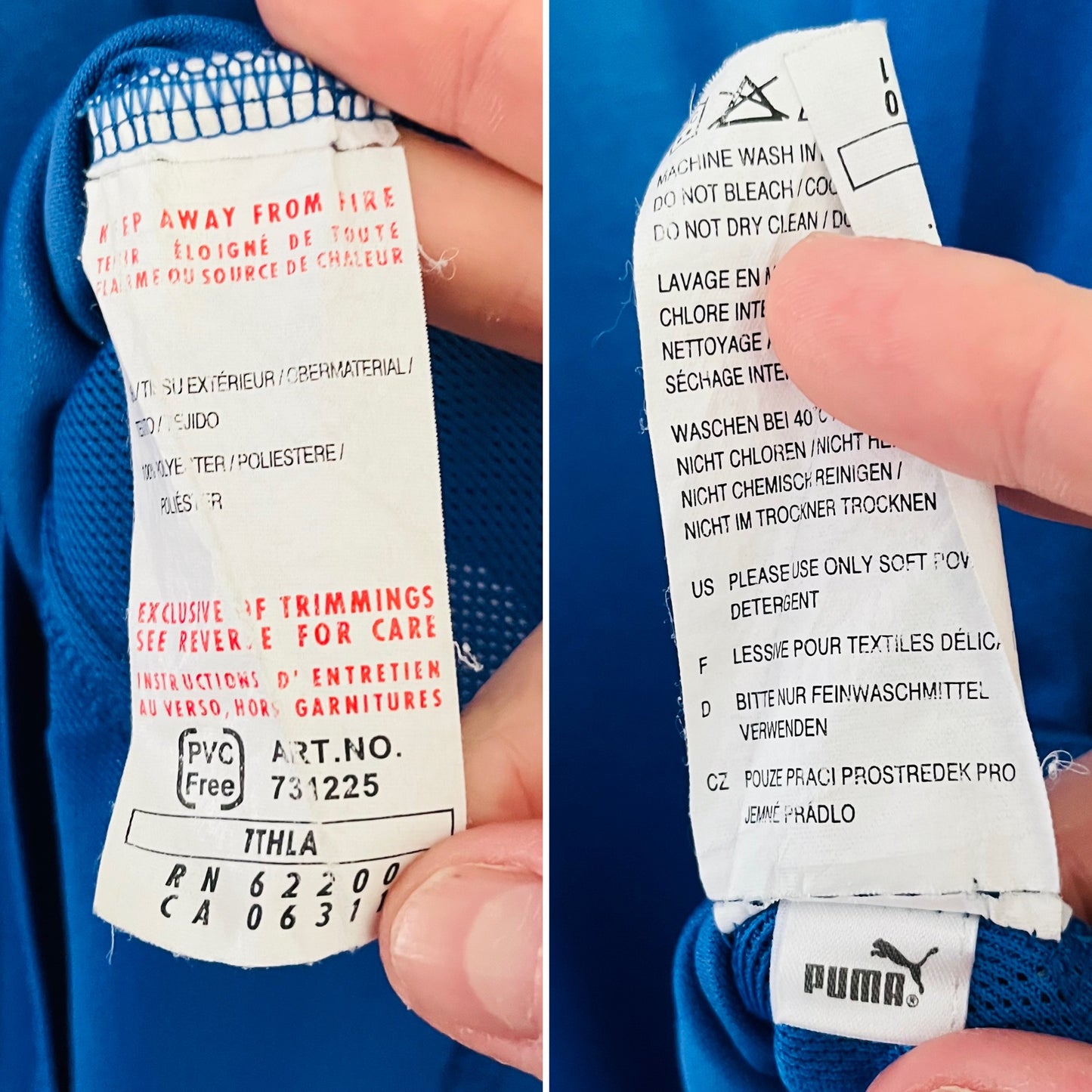 Italy home football shirt 2004/05 Baggio Medium