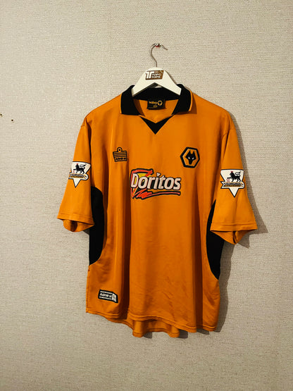Wolverhampton Wanderers home football shirt 2003/04 Cooper Large
