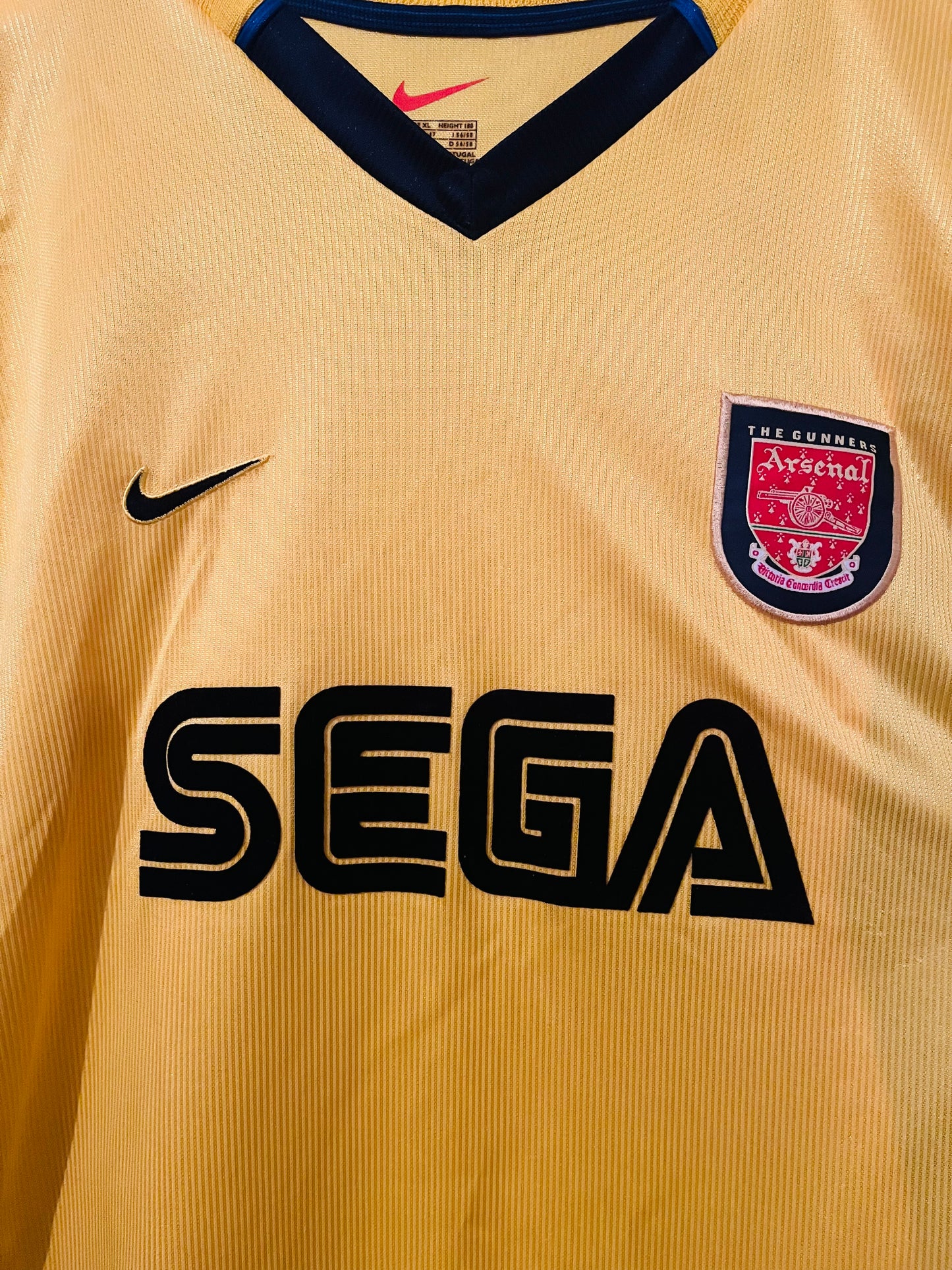 Arsenal away football shirt 1999/2000 Petit XL