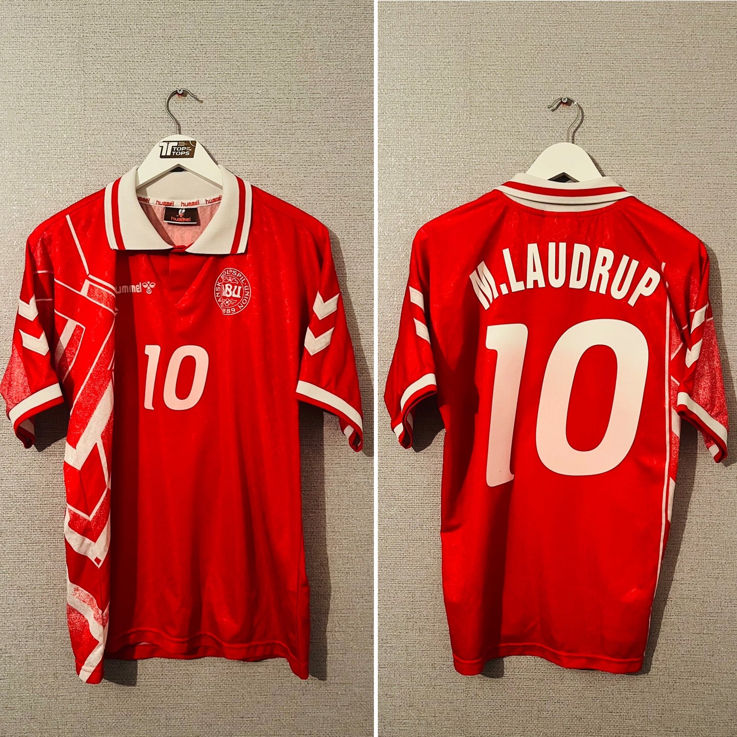 Denmark home football shirt 1995/96 Michael Laudrup Medium