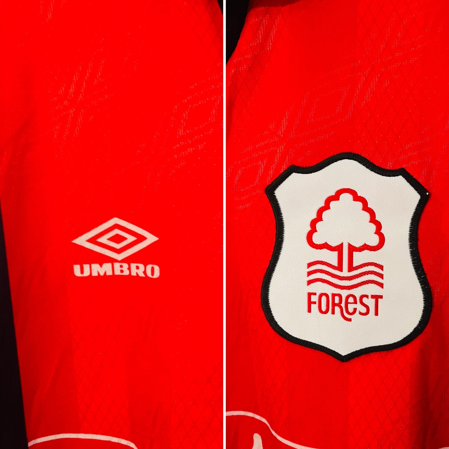 Nottingham Forest home football shirt 1994/96 Collymore XL