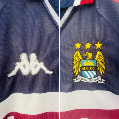 Manchester City away football shirt 1997/98 Large
