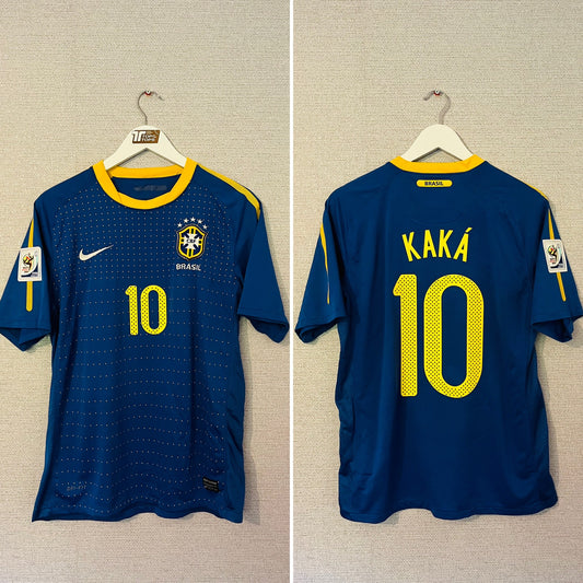 Brazil away football shirt W/C 2010 Kaka Medium