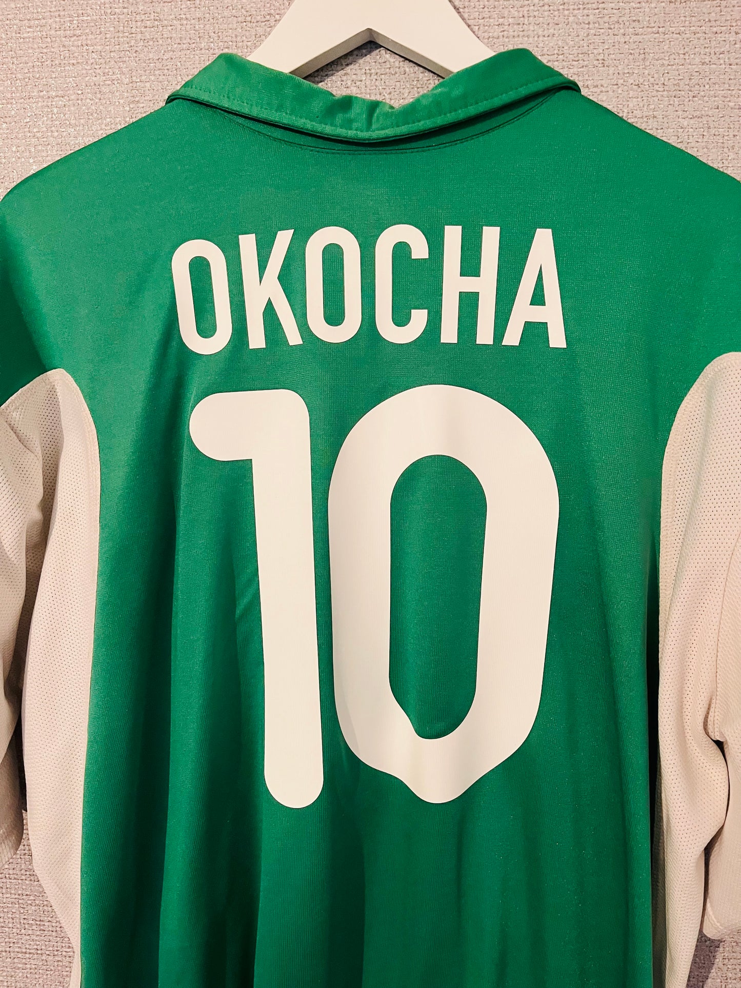 Nigeria home football shirt 2000/02 Okocha XL