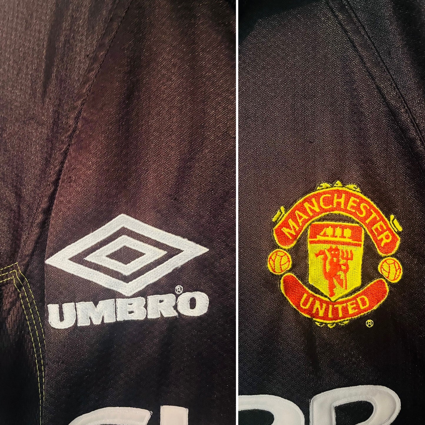 Manchester United third football shirt 1998/99 Stam Medium