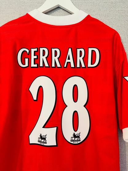 Liverpool home football shirt 1998/2000 Gerrard Large