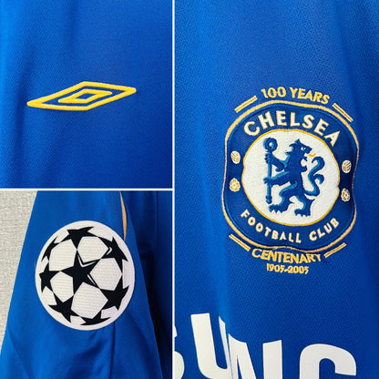 Chelsea home football shirt 2005/06 Drogba Medium