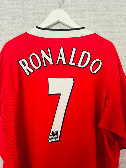 Manchester United home football shirt 2004/06 CR7 XXL