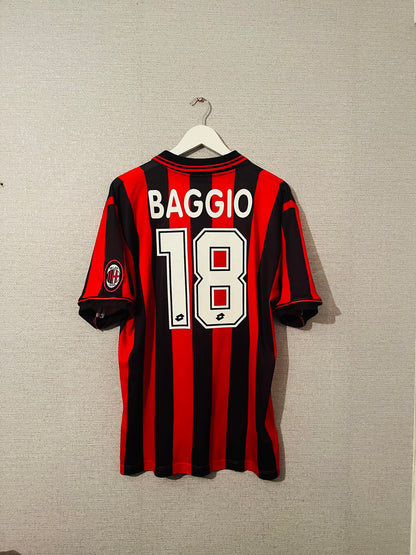 AC Milan home football shirt 1996/97 Baggio XL