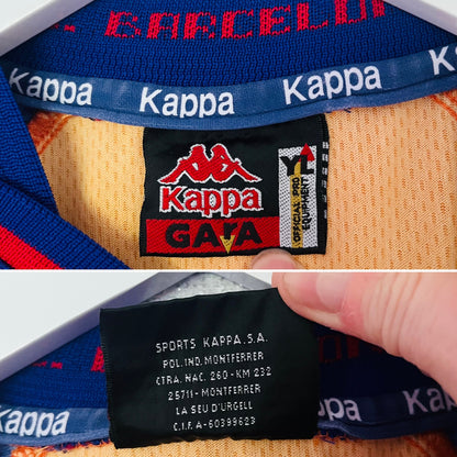 Barcelona away football shirt 1997/98 De La Pena XXL