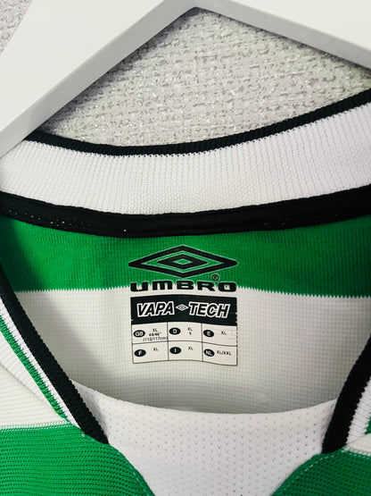 Glasgow Celtic home football shirt 2001/03 Larsson XL