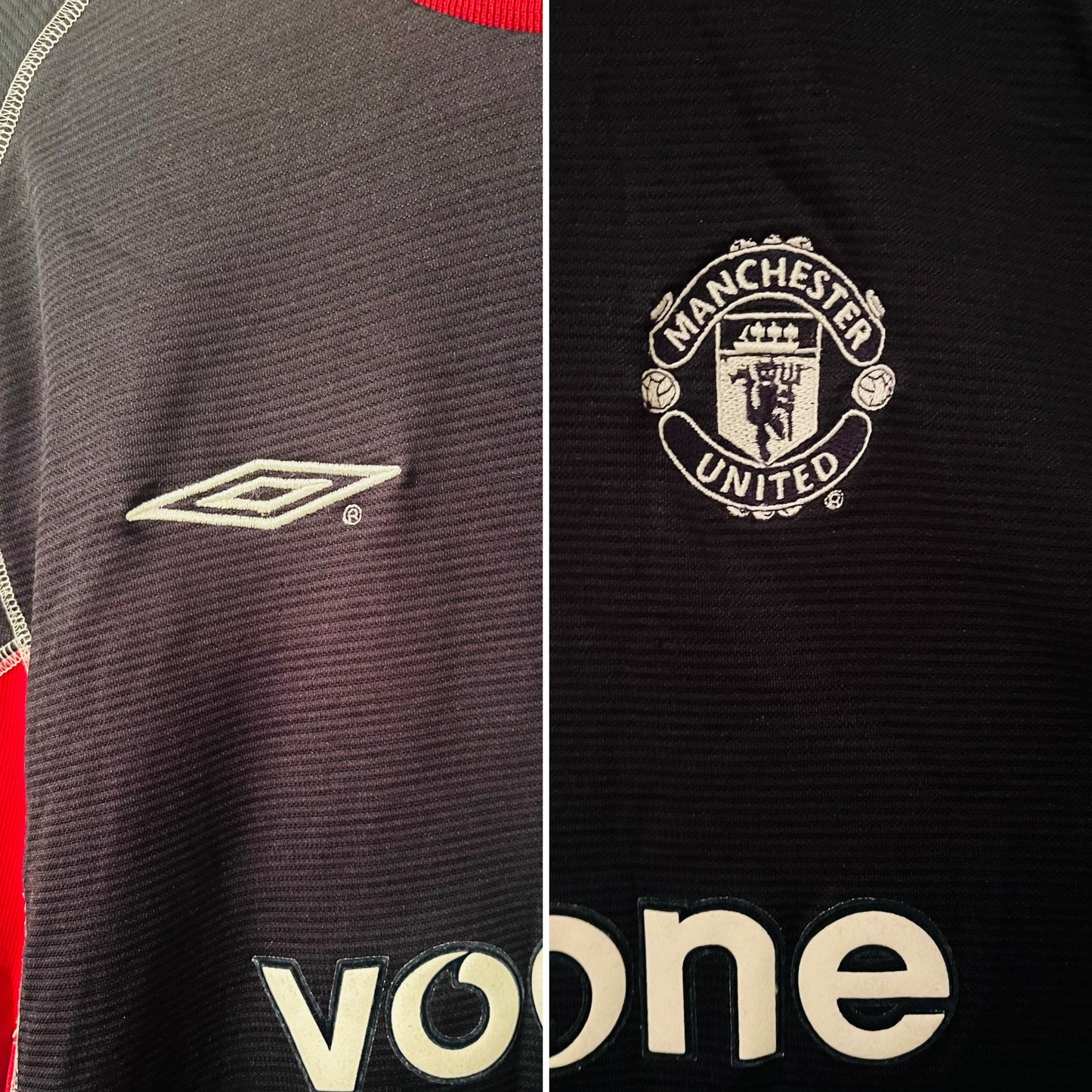 Manchester United away football shirt 2000/01 Keane Large
