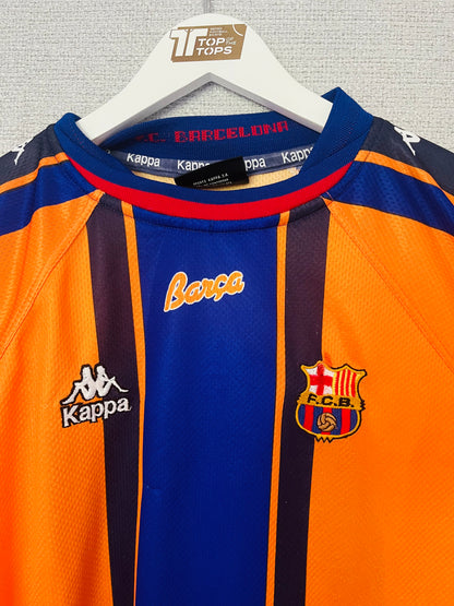 Barcelona away football shirt 1997/98 De La Pena Large