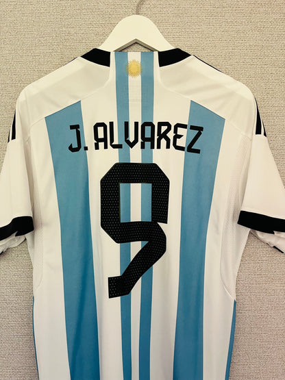 Argentina home football shirt W/C 2022 Alvarez Large